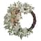 Haute Decor 28" Cream Crescent Hydrangea Wreath